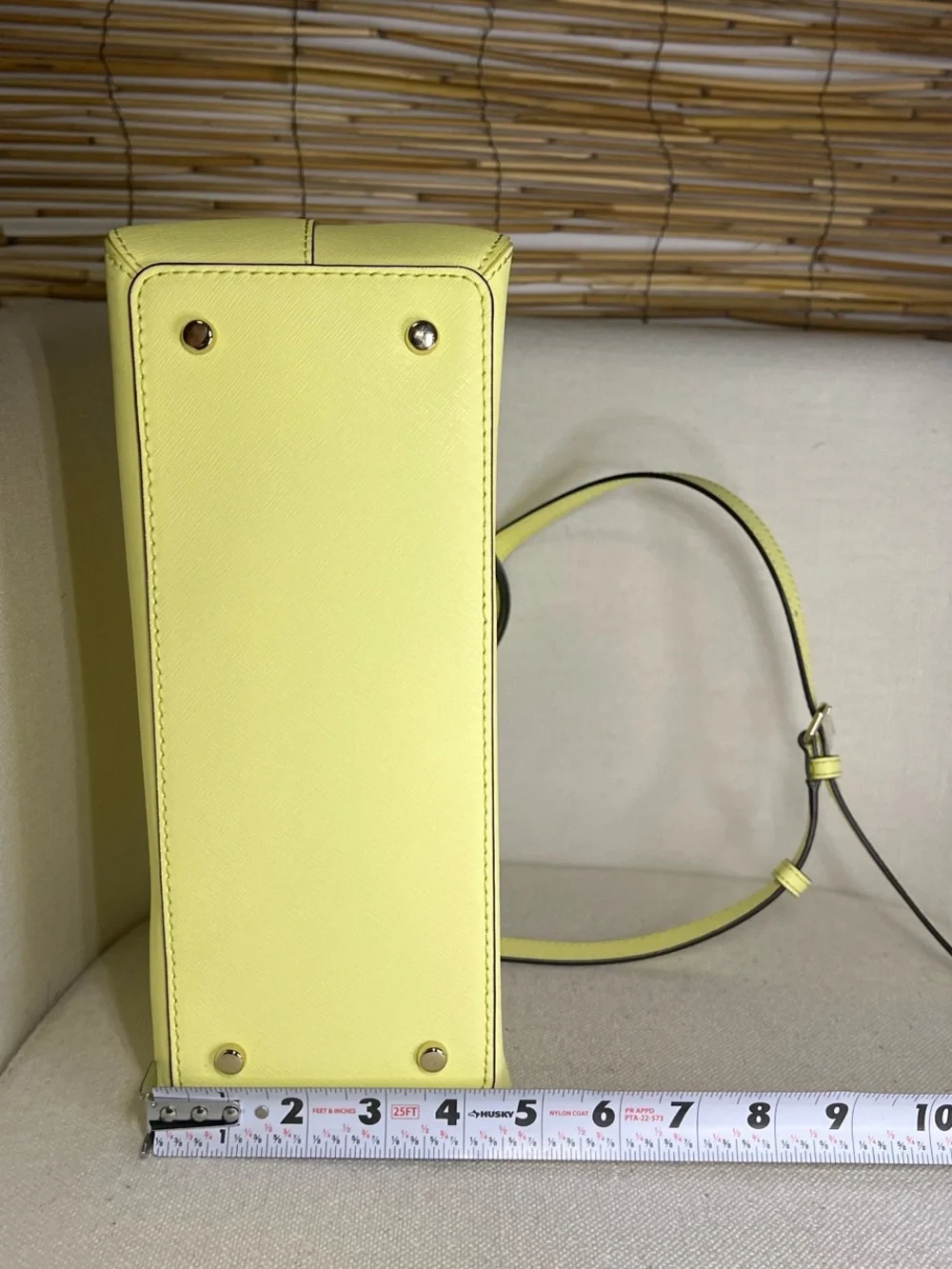 kate spade lemon yellow dome satchel